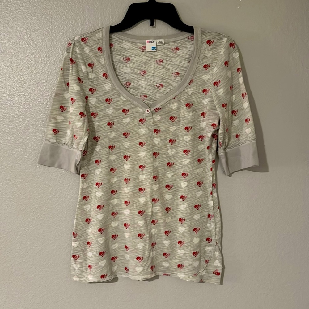 Vintage Roxy 3/4 sleeve shirt